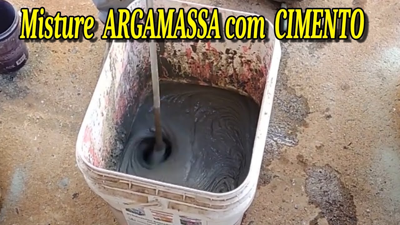 Misture Argamassa com Cimento