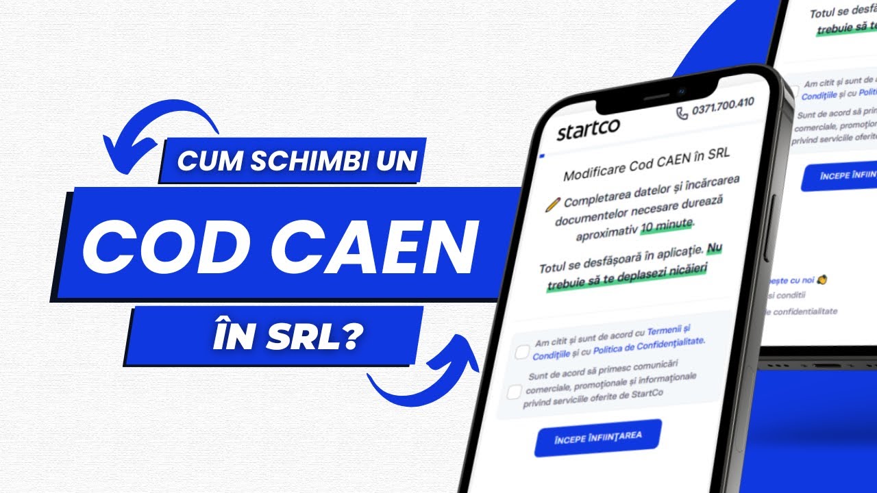 Cum schimbi un cod CAEN în SRL?