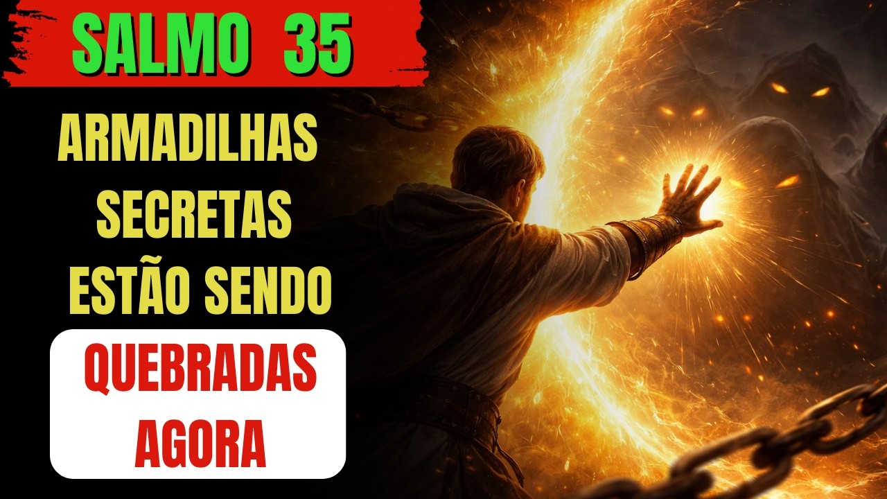 SALMO 35: Oração Forte Contra Armadilhas Secretas e Inimigos Ocultos (Quebra Espiritual Agora)