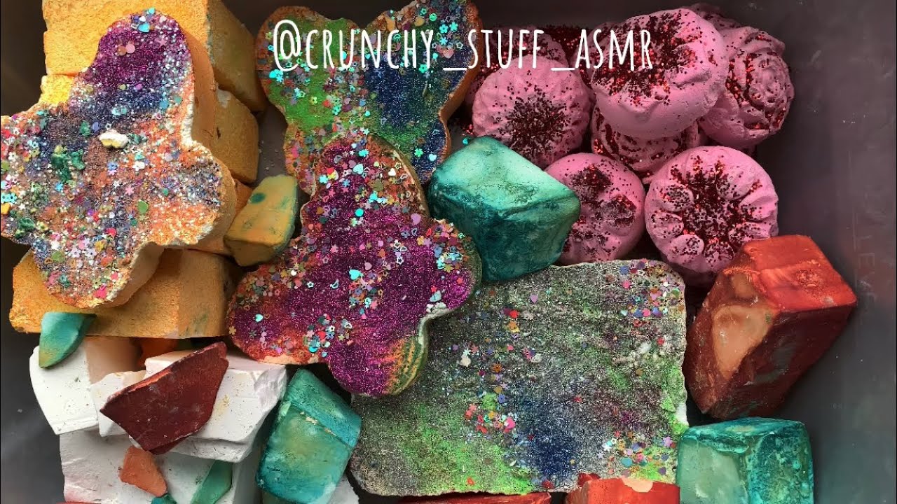 ASMR 🧚🏿‍♀️✨ SPARKLE GYM CHALK SERIES PT 4/7✨ FRESH & DYED GYM CHALK ✨ MULTI TEXTURE REFORMED CHALK