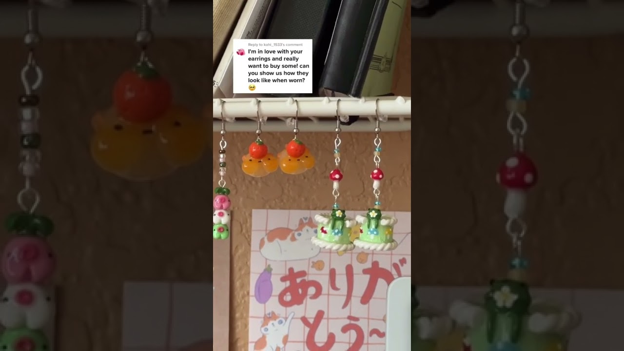 My Polymer Clay Earrings IRL ❤️