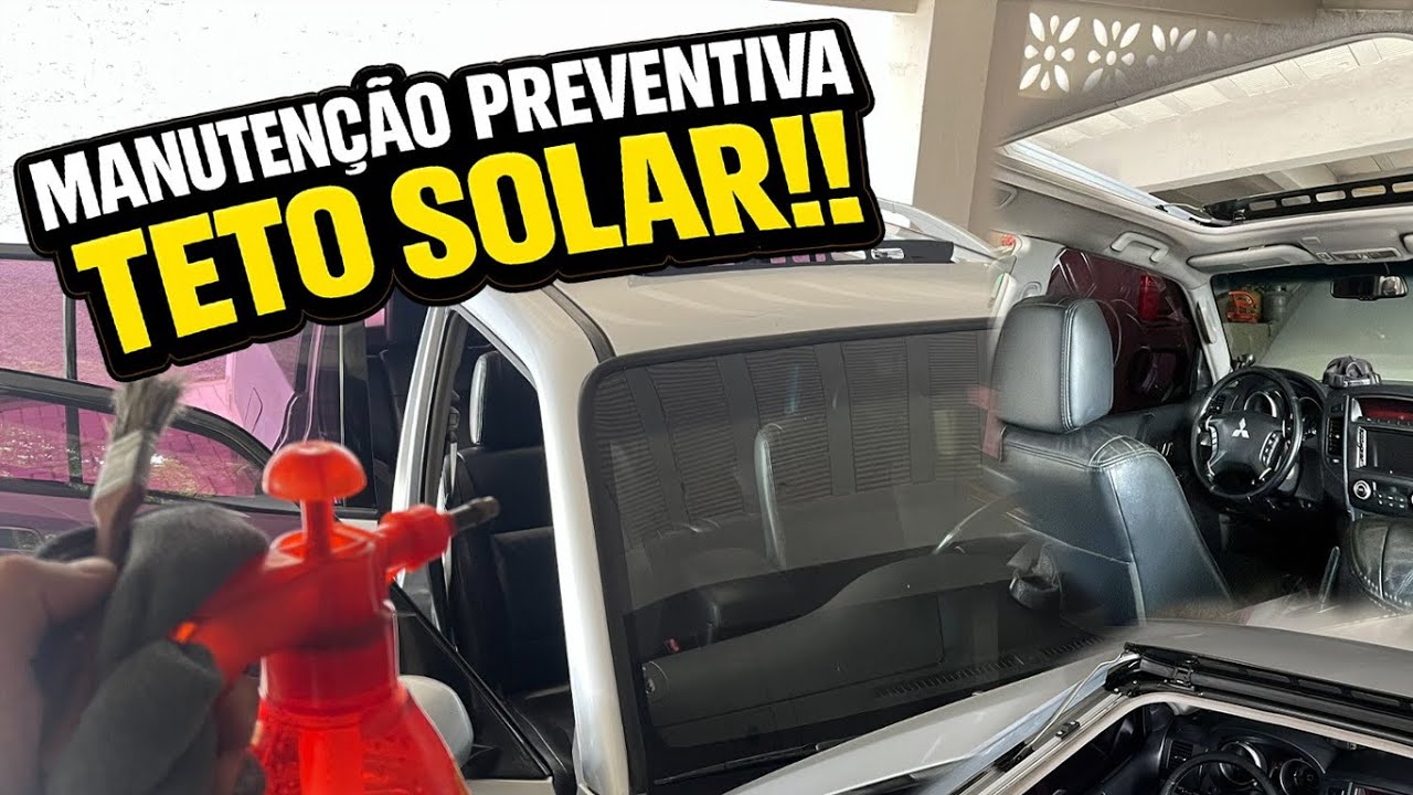 Manutenção Preventiva do Teto Solar da Pajero Full | Evite Travamentos e Problemas 😱 !!