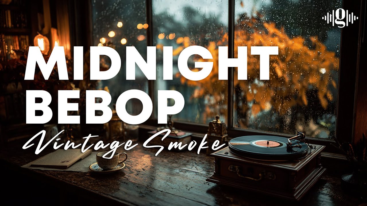 1950s Bebop Jazz Café ☕ Vintage Instrumental for Focus & Study | Smooth Sax, Piano & Vinyl Crackle