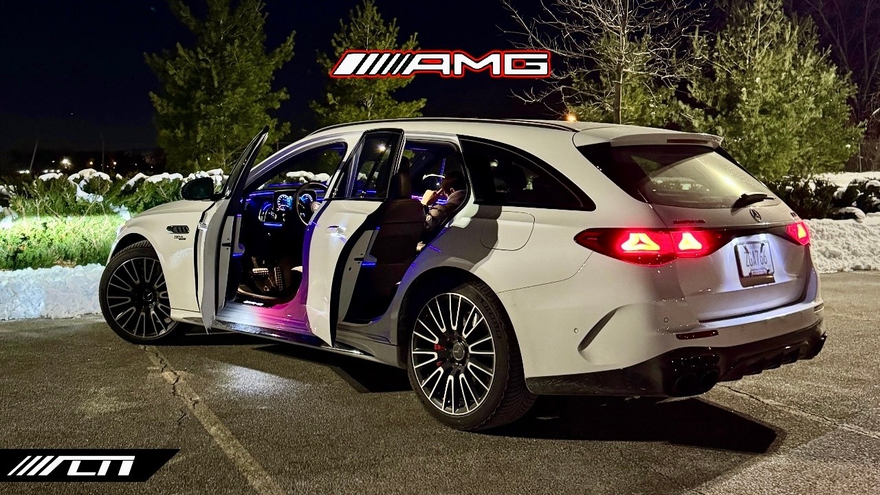 2026 Mercedes AMG E53 Hybrid Wagon POV Night Drive and Tour /// Allcarnews