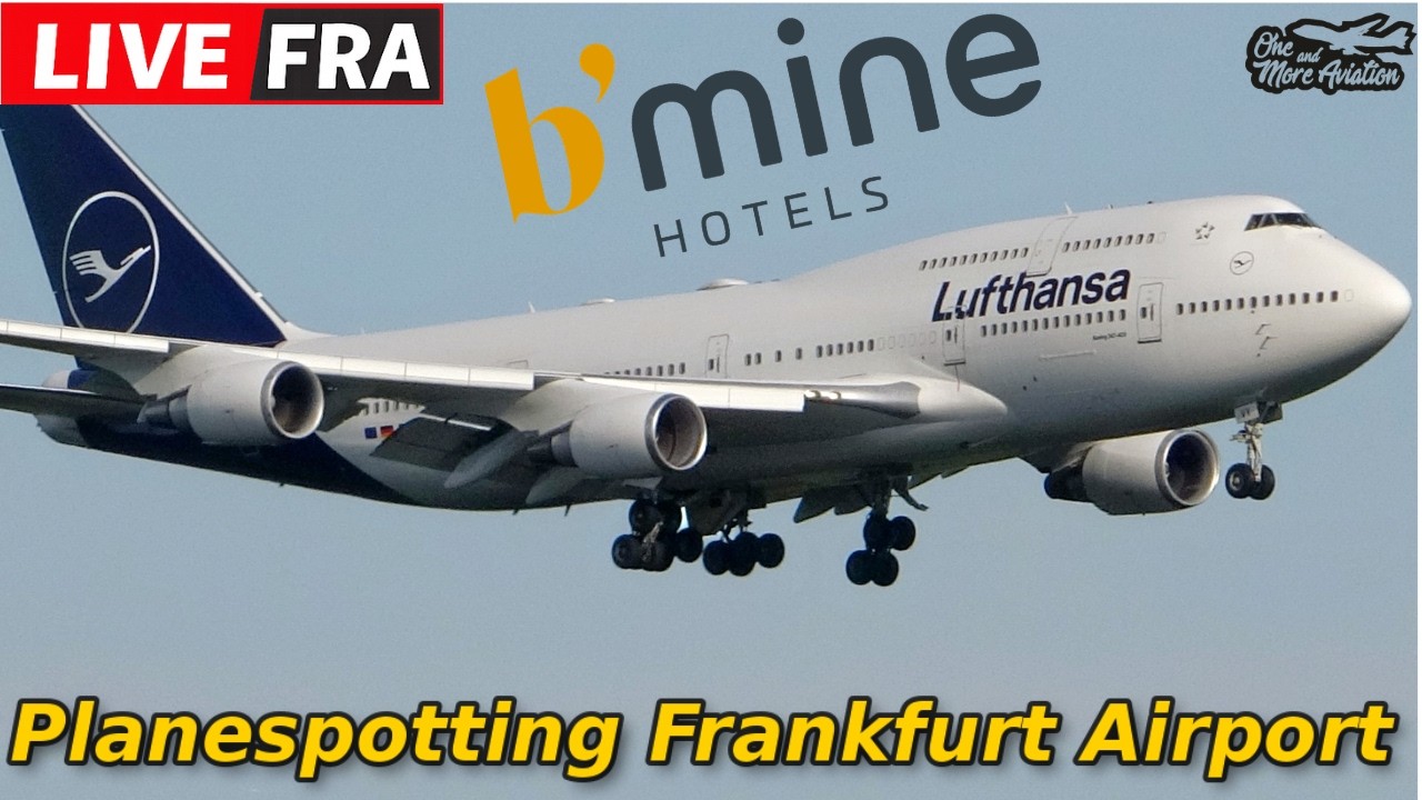 🔴Live Planespotting Frankfurt Airport mit Top View | 12. Stock b'mine Hotel 🛬
