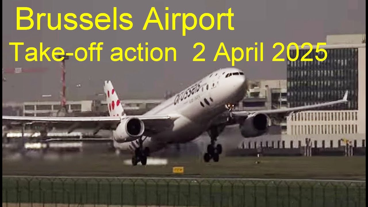 Brussels Airport, 26 take offs on 2 April 2025
