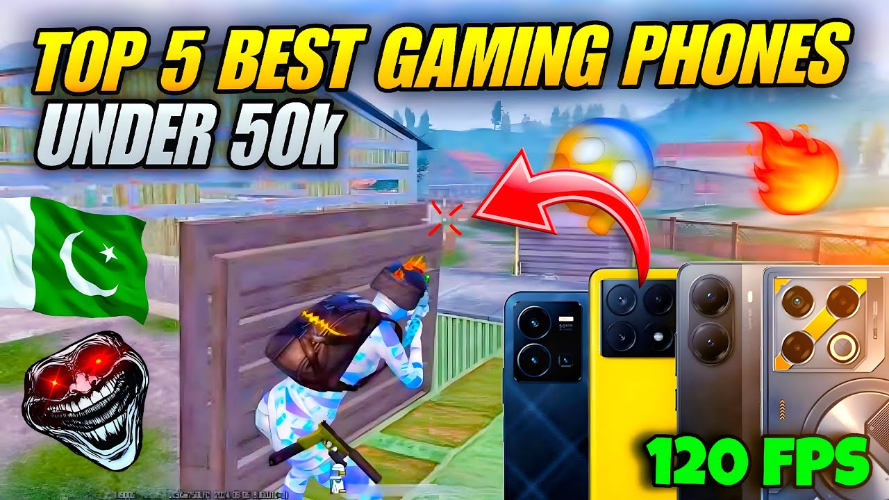 top 5 best gaming phone under 50k 🔥 | top 5 best gaming phone for pubg/bgmi | 120fps | price.