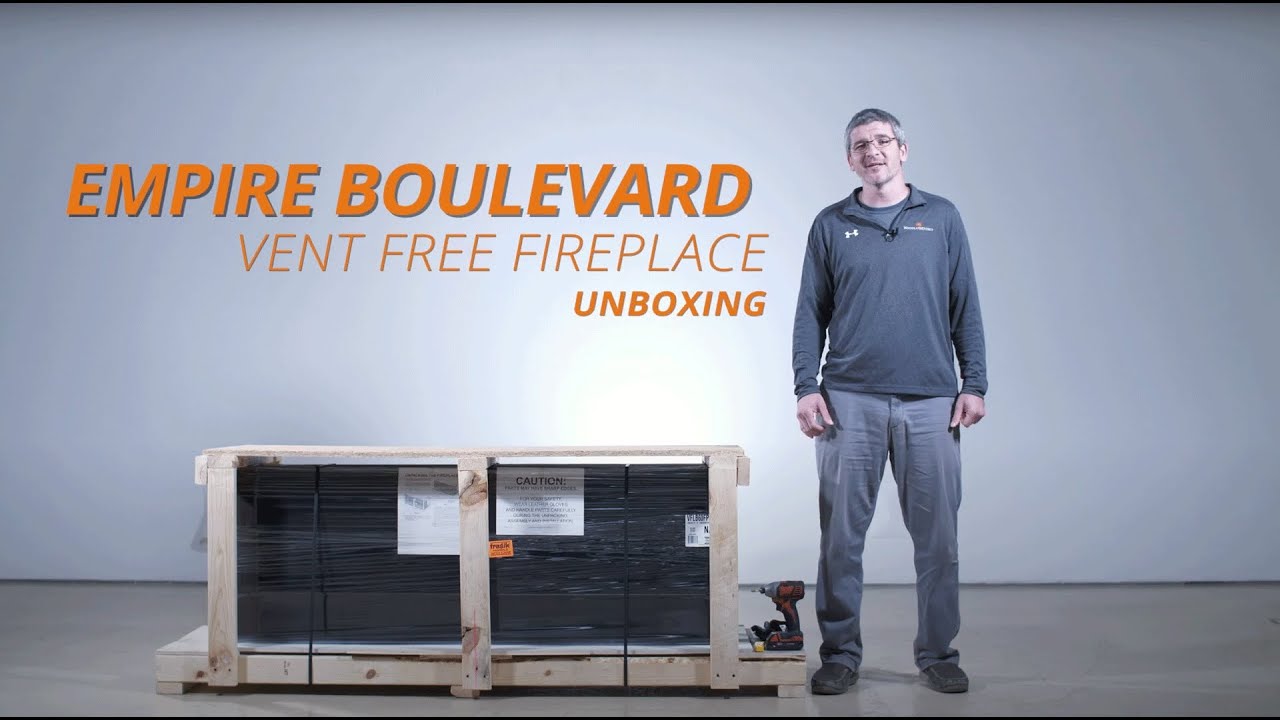 Unboxing the Empire Boulevard Vent-Free Fireplace