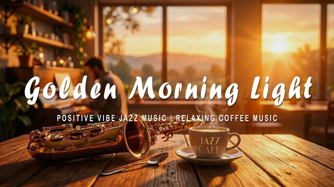 Golden Morning Light ☀️ Positive Morning Jazz | Relaxing Coffee Music, Chill Vibes to Start Your Day