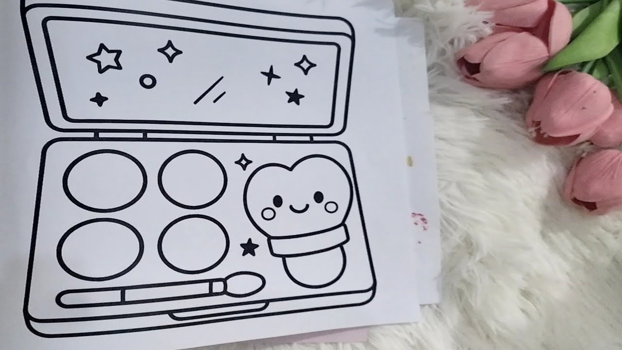 asmr colouring beauty stuff || asmr relaxing therapy || #satisfying #asmr #colour