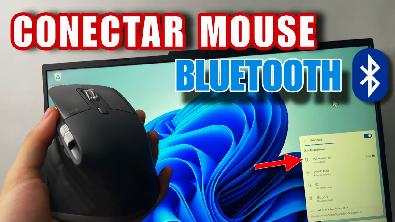 C&oacute;mo CONECTAR un Mouse Bluetooth a tu Laptop 💻 | F&aacute;cil y r&aacute;pido (Windows 10 y 11)