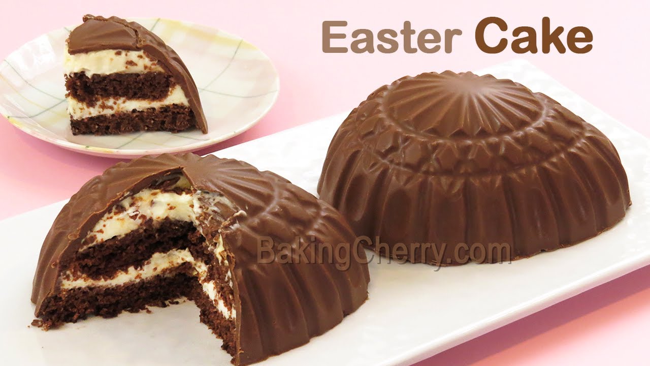 Easter Chocolate Layer Cake | Homemade Easter Egg Chocolate Dessert | Baking Cherry