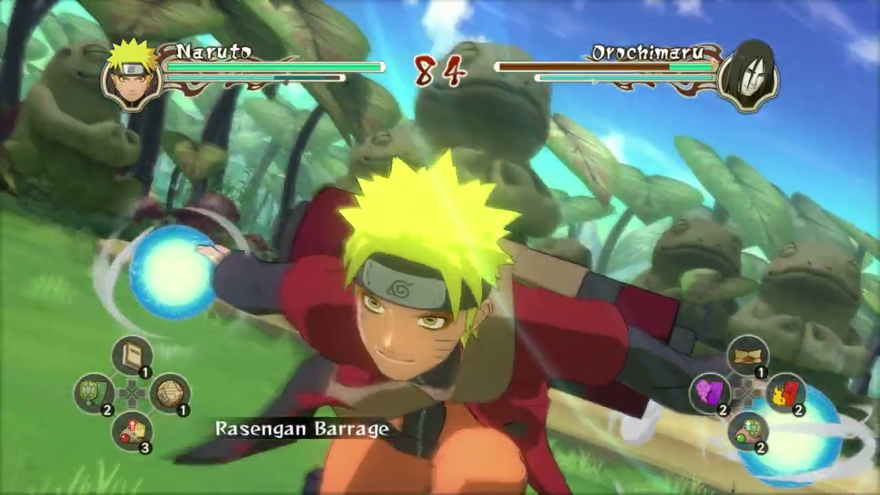 Naruto (Sage) vs Orochimaru - Naruto Shippuden Ultimate Ninja Storm 2