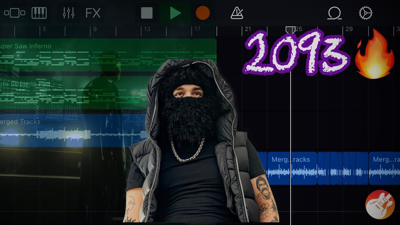 How to Make a HARD Trap Beat for YEAT on GarageBand iOS! (2093)