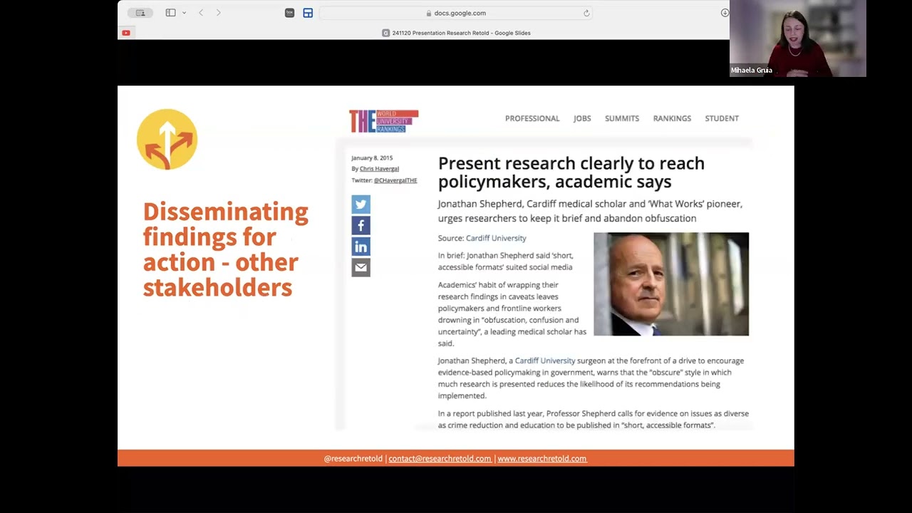 Dissemination & Action In Community Engaged Research