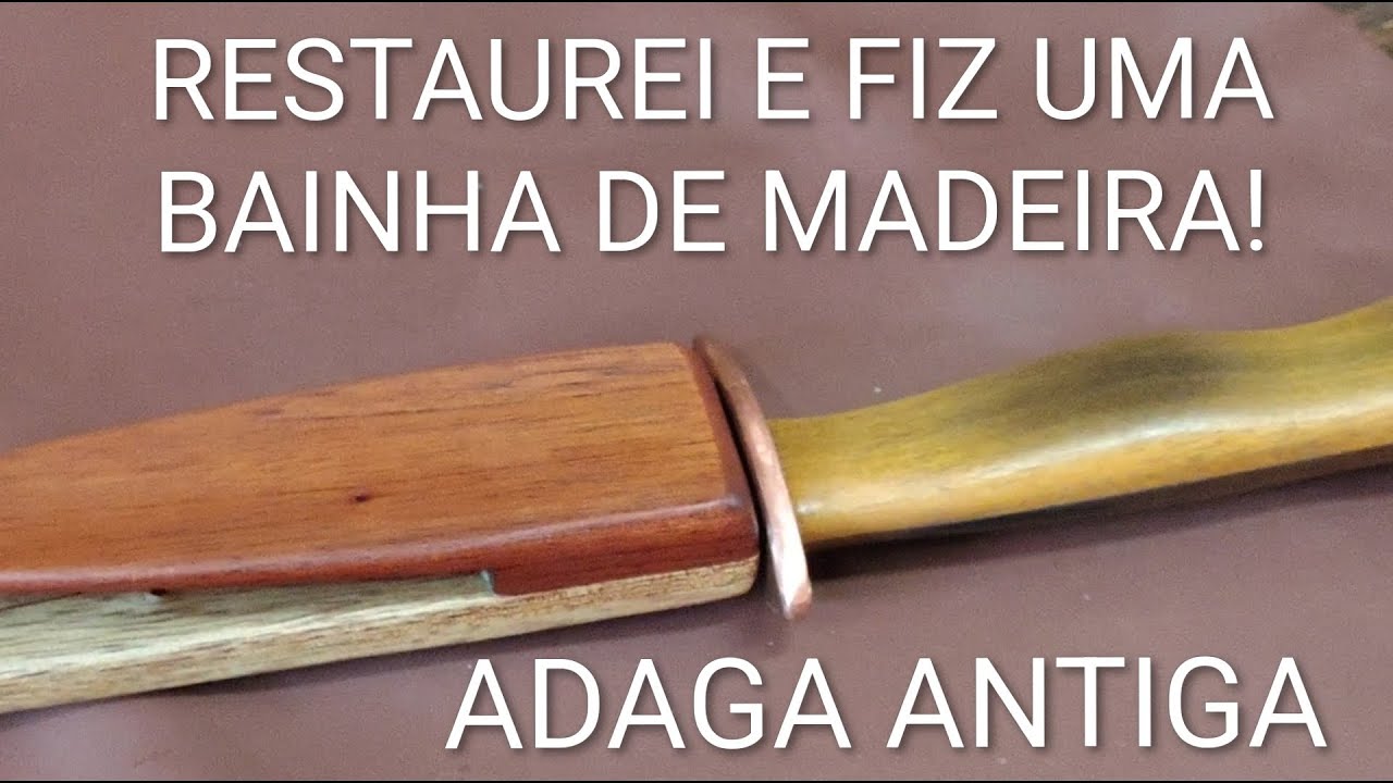 RESTAURAÇÃO DE UMA ADAGA ANTIGA.
