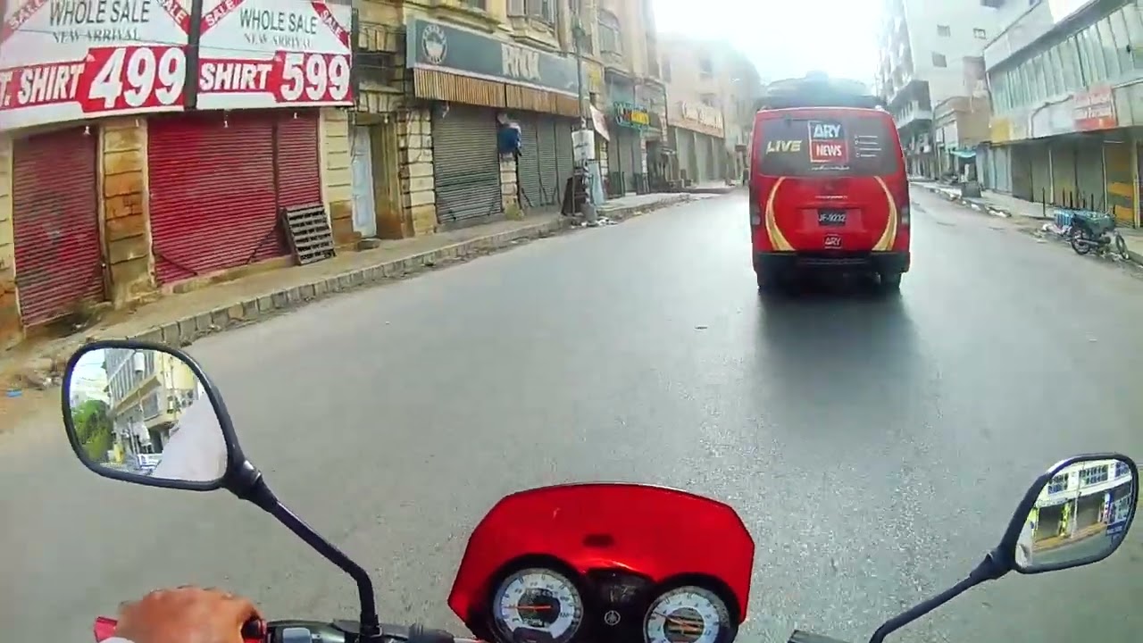 pidc bridge to saddar empress market road  | karachi street view