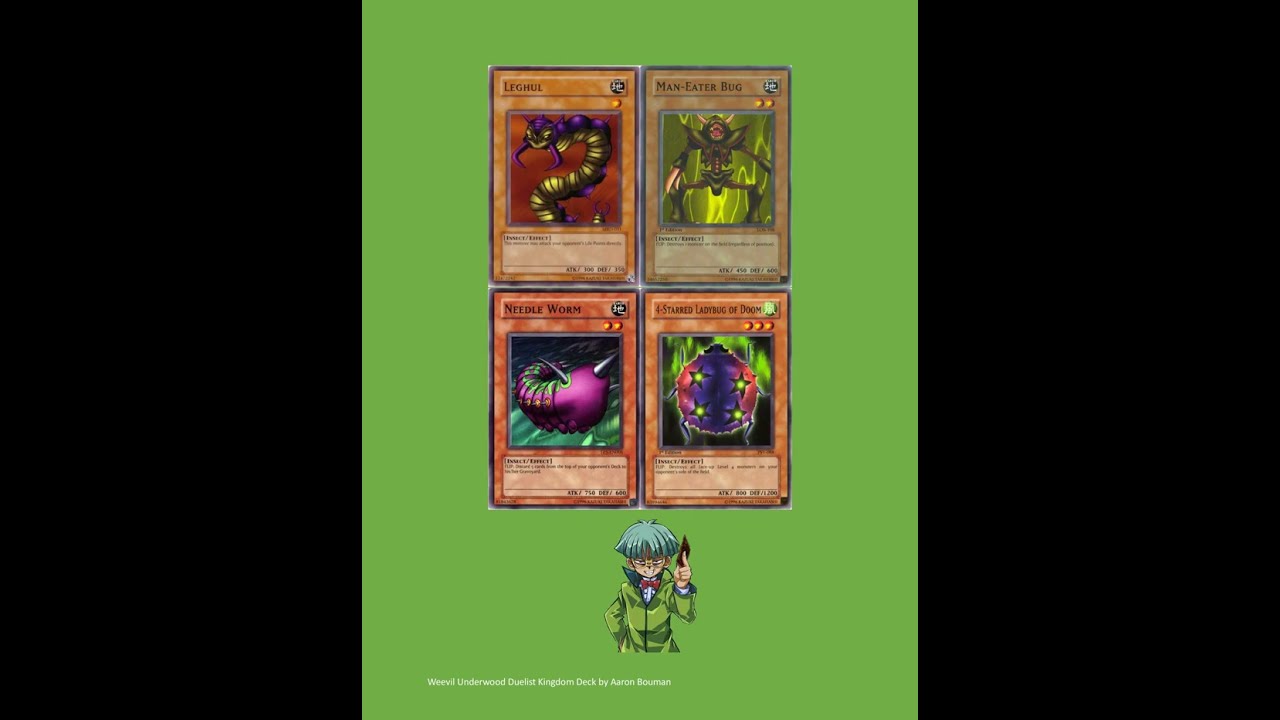 Weevil Underwood Ultimate Duelist Kingdom Insect Deck Full Theme Anime Erratas