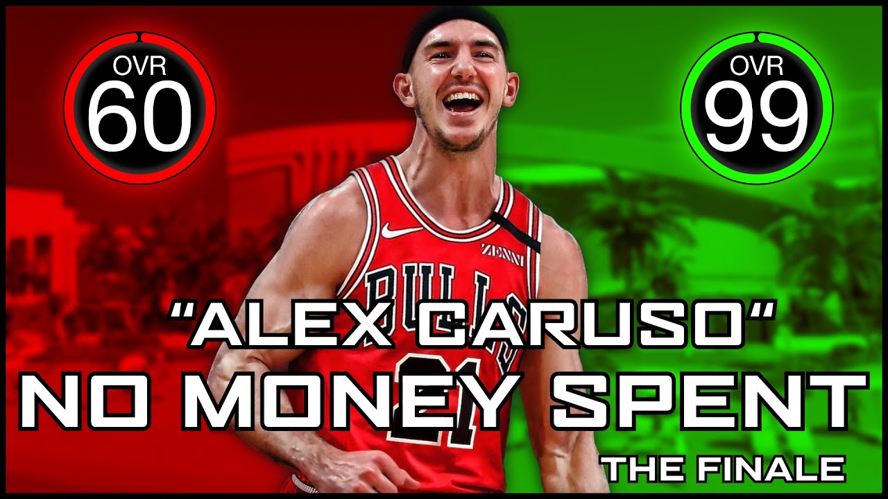 Alex Caruso Lockdown 60 to 99 OVR No Money Spent PRO AM ONLY in NBA 2k24 FINALE!