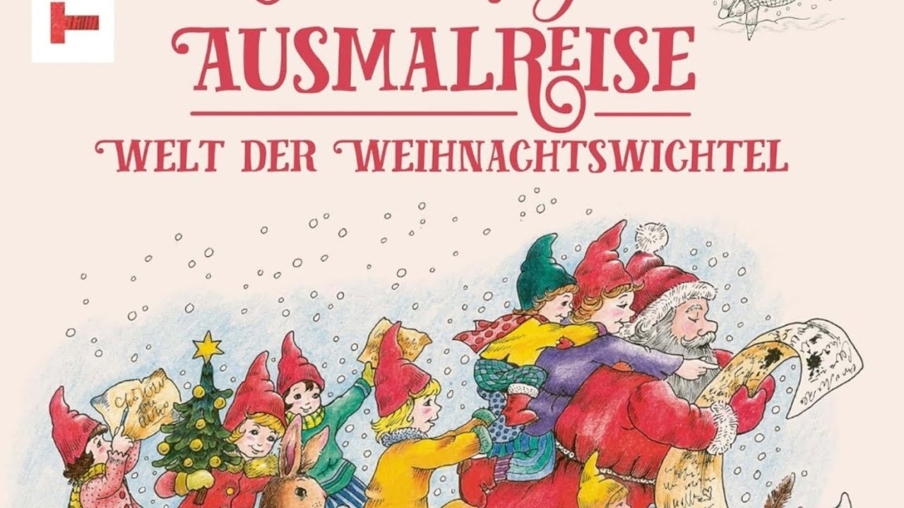 Flip Through | Ausmalreise Welt Der Weihnachtswichtel ~ Christl Vogl