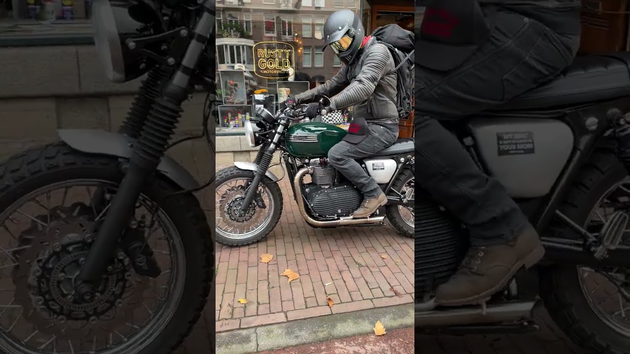 Triumph T120 Bonneville on the Rusty Gold Moto Catwalk #triumphbonneville #triumphmotorcycle