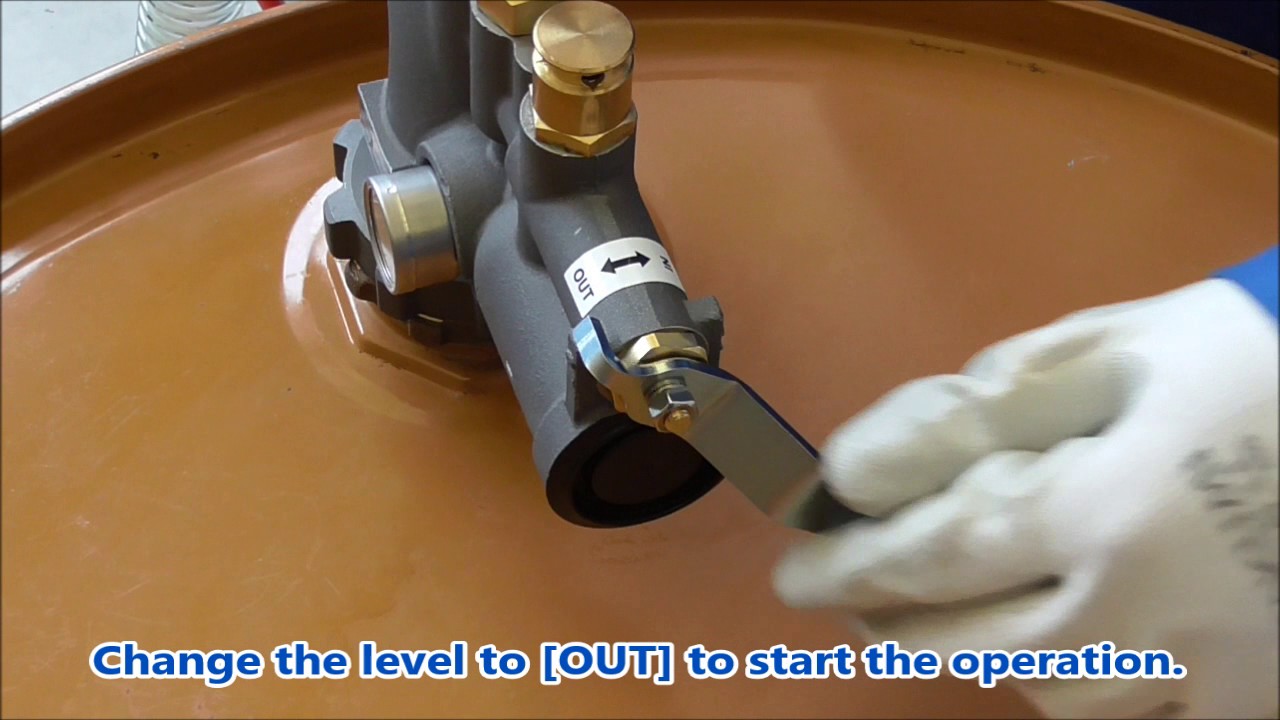 Pressure Drum Pump Worked by air Made in Japan Model: APDX1-25-i  【AQUASYSTEM CO.,LTD】