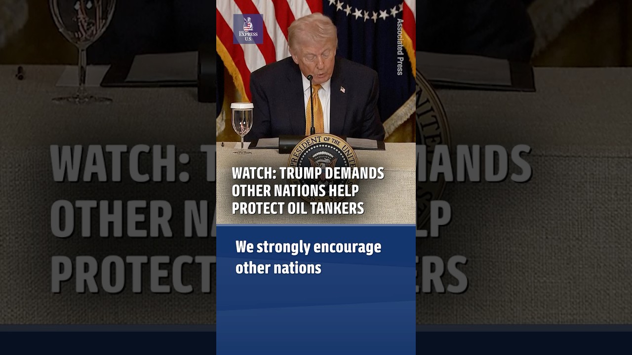 Trump Demands Other Countries Protect Oil Ships Near Iran  #news #trump #politics #iran #iranwar
