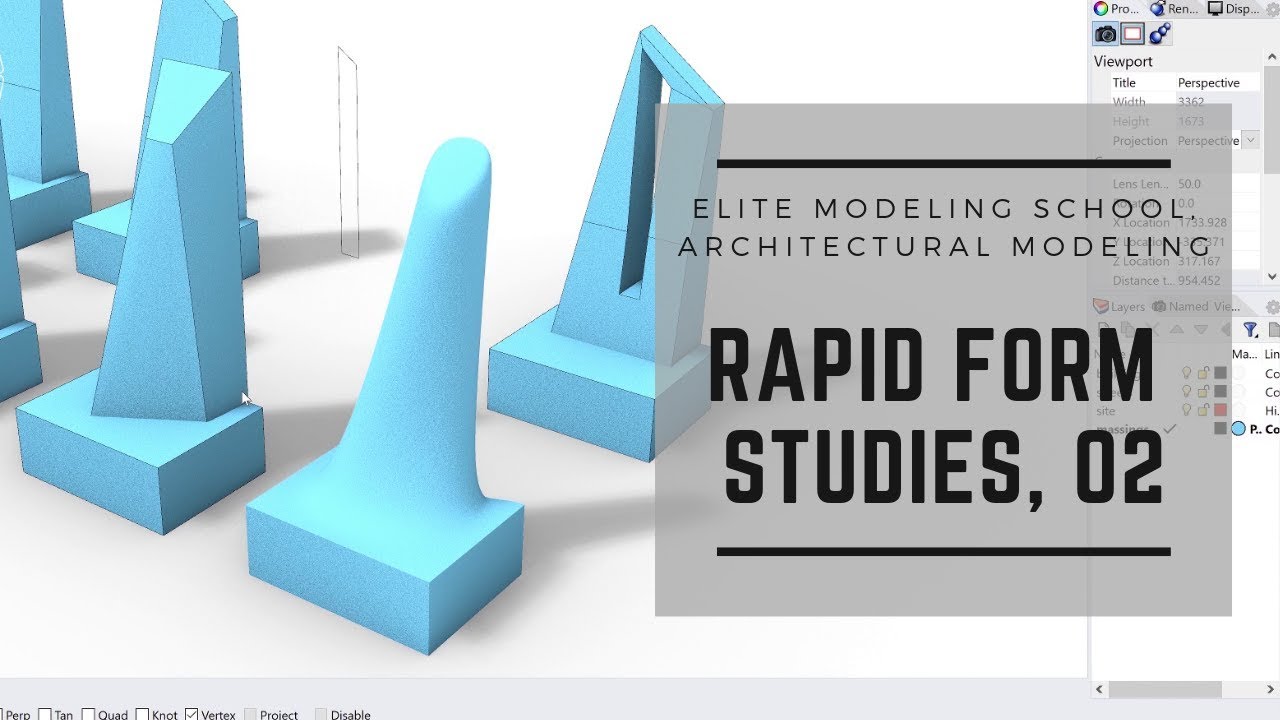 Rapid Form Studies, Part 02: Organic Form-Making in Rhino