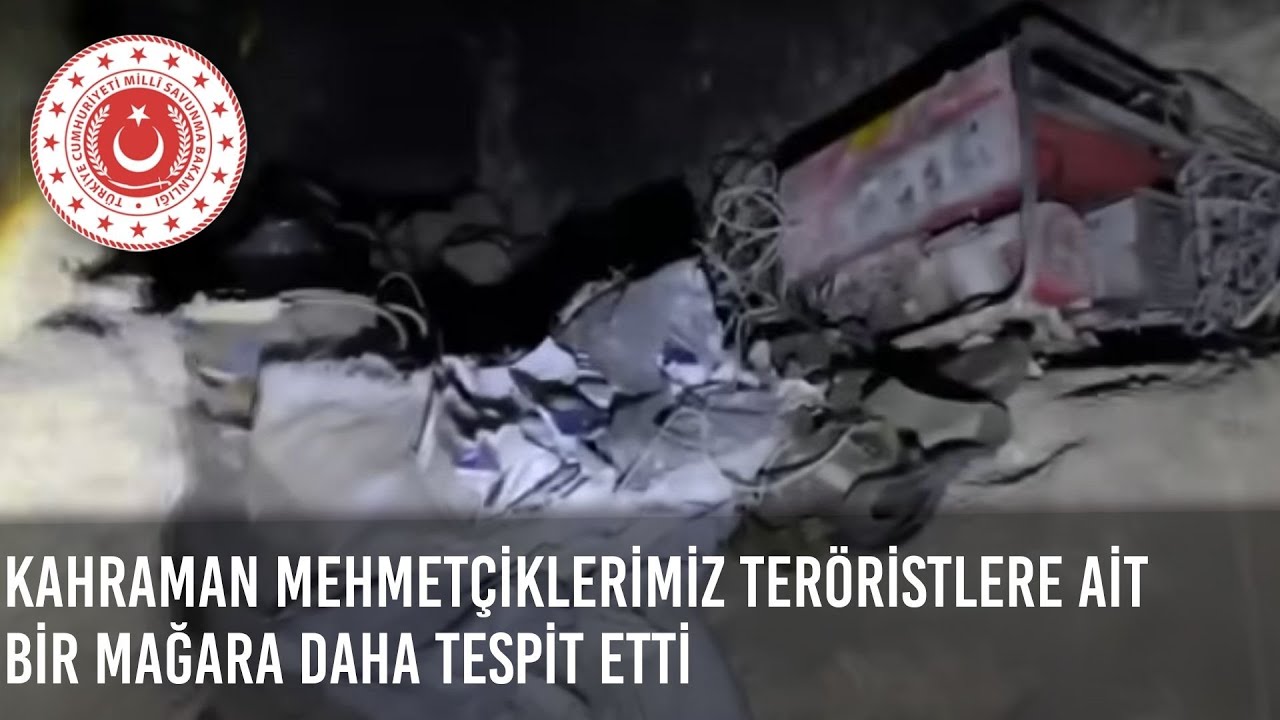 Kahraman Mehmetçiklerimiz, Pençe-Kilit Operasyonu Bölgesinde Teröristlere Ait Bir Mağara Tespit Etti