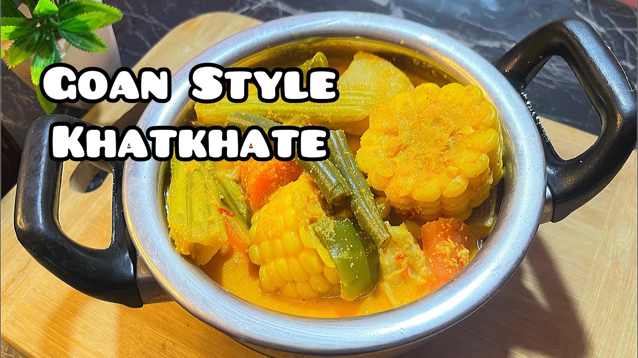 How to make Goan style Khatkhate | Khatkhate recipe | Mix vegetable curry #goanstylekhatkhate