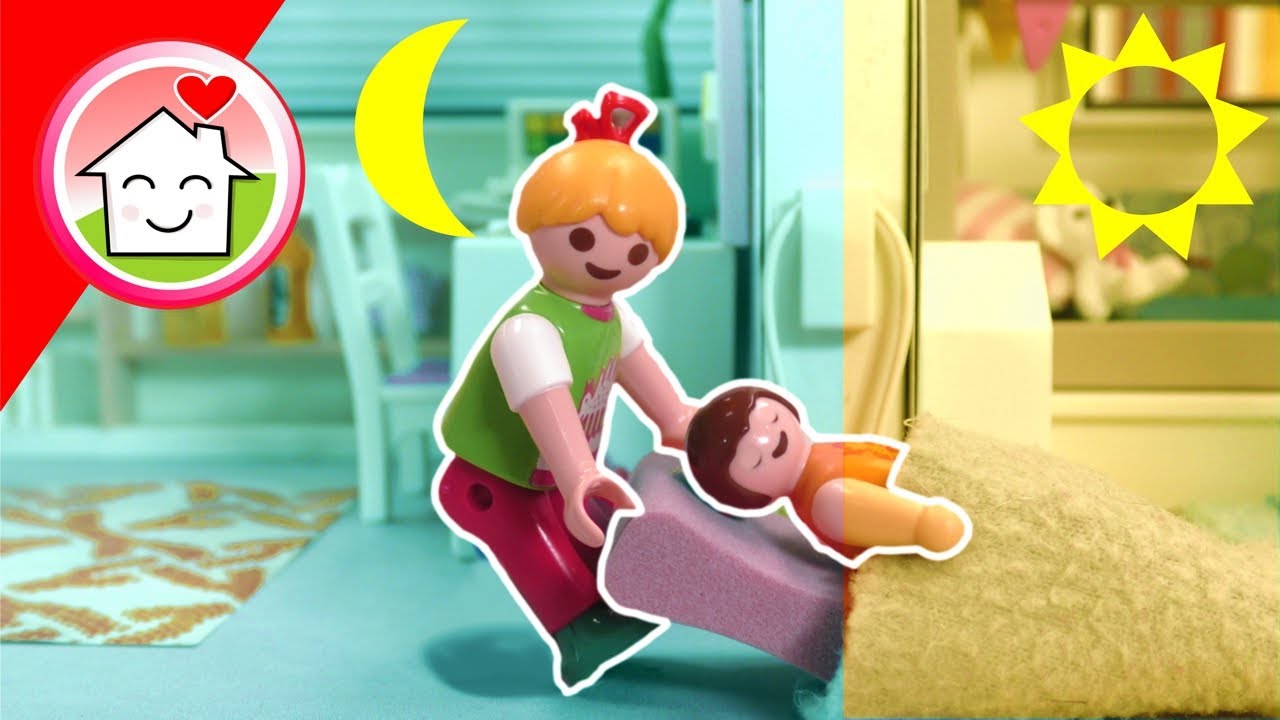 Playmobil Familie Hauser - Frühaufsteher oder Nachtmensch - Geschichte mit Anna und Lena
