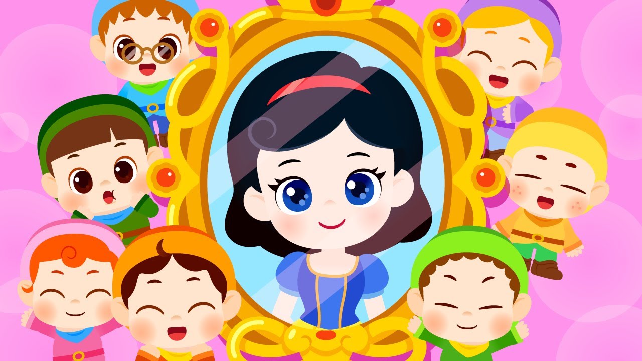 Snow White and the Seven Dwarfs 🍎👸🏻❄️| Nursery Rhymes | Sing Along | Kids Songs | Lotty Friends