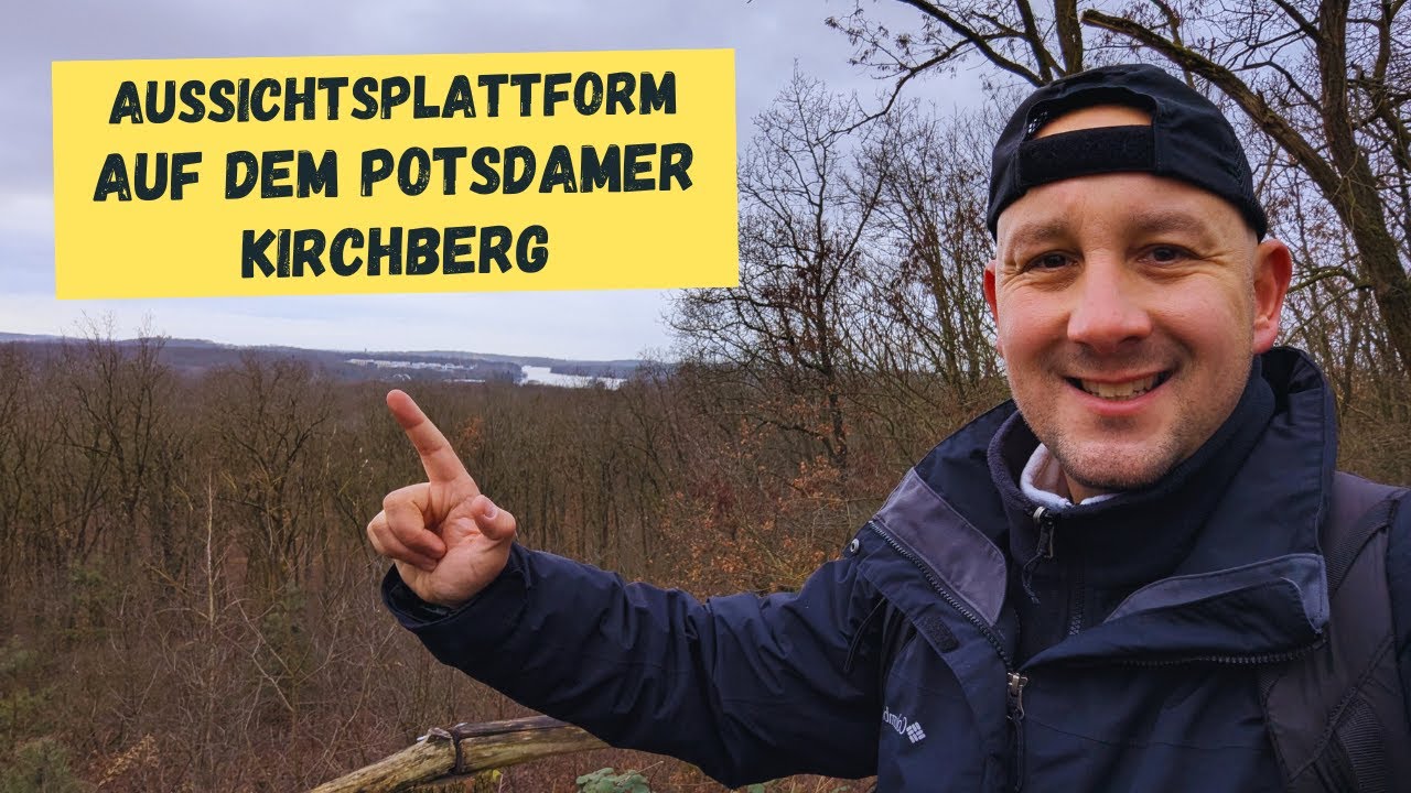 Wandern zur Aussichtsplattform auf dem Potsdamer Kirchberg in Neu-Fahrland