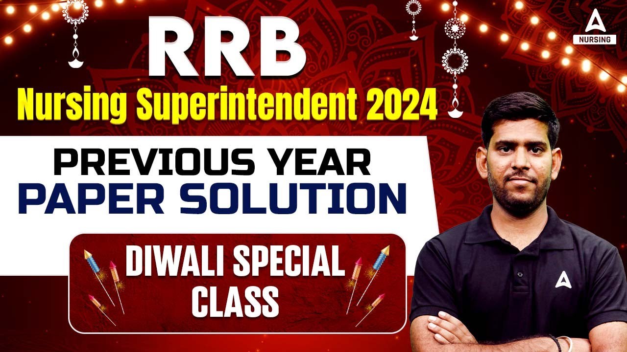 RRB Nursing Superintendent | RRB Nursing Superintendent Previous Year Question Paper