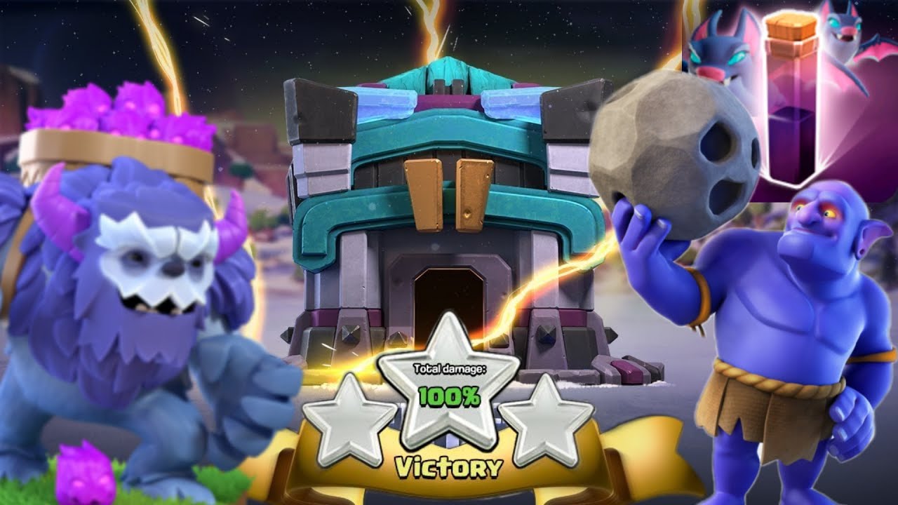 Yeti + Bats on TownHall 13 || Legend League Attacks || Clash Of Clans