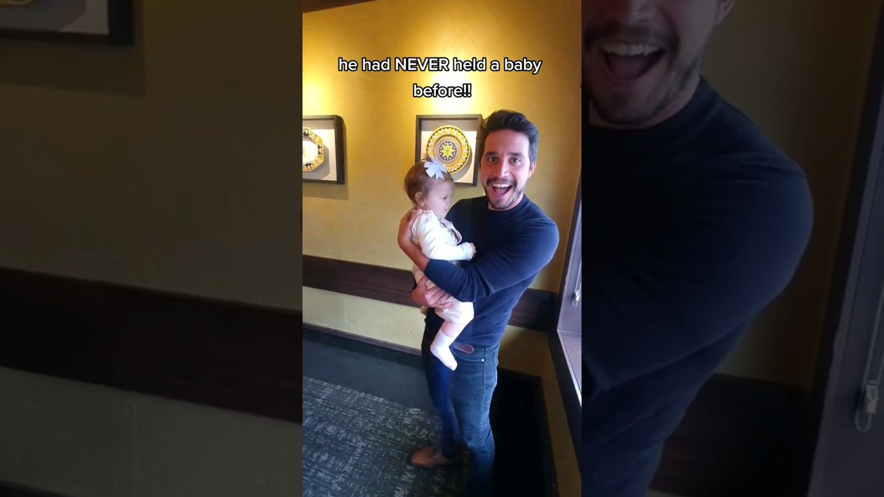 My baby met her uncle for the first time and this happened 😭 #shorts