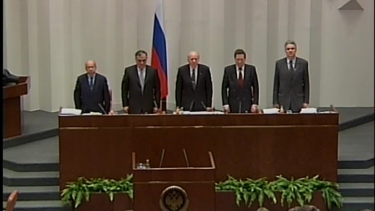 Federation Council Last Patriotic Song Handover to Soviet Anthem as New Russian Anthem - 20.12.2000