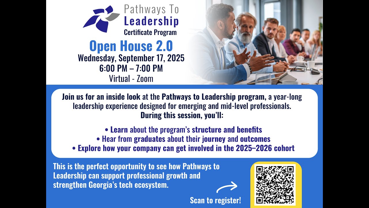 Pathways to Leadership Certificate Program • Open House 2.0 • 09/17/2025