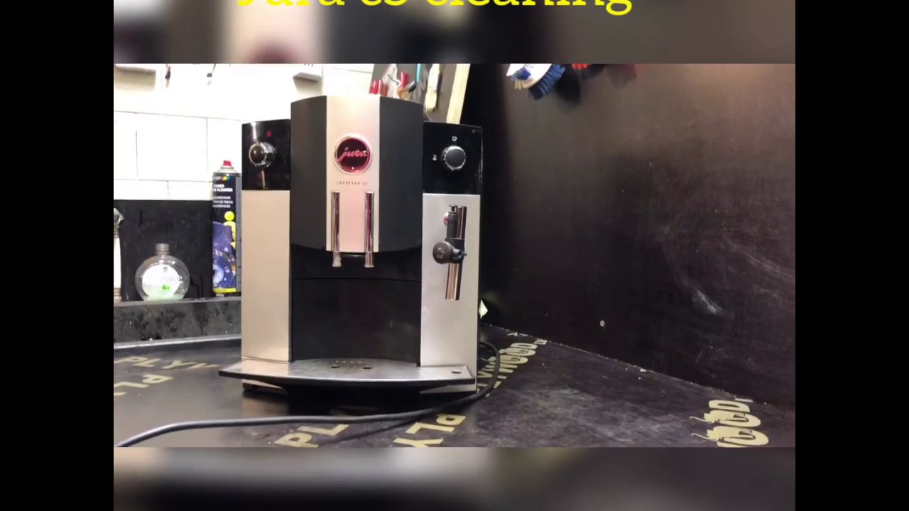 Coffee machine Jura C5 cleaning with tablet. Step by step by @Kafijas Adrese