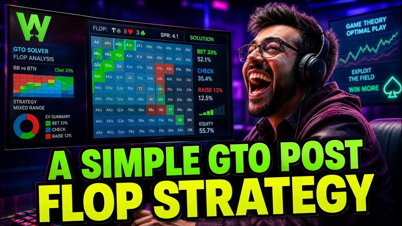 Overwhelmed by GTO? Here’s a SIMPLE Flop Strategy That Works!