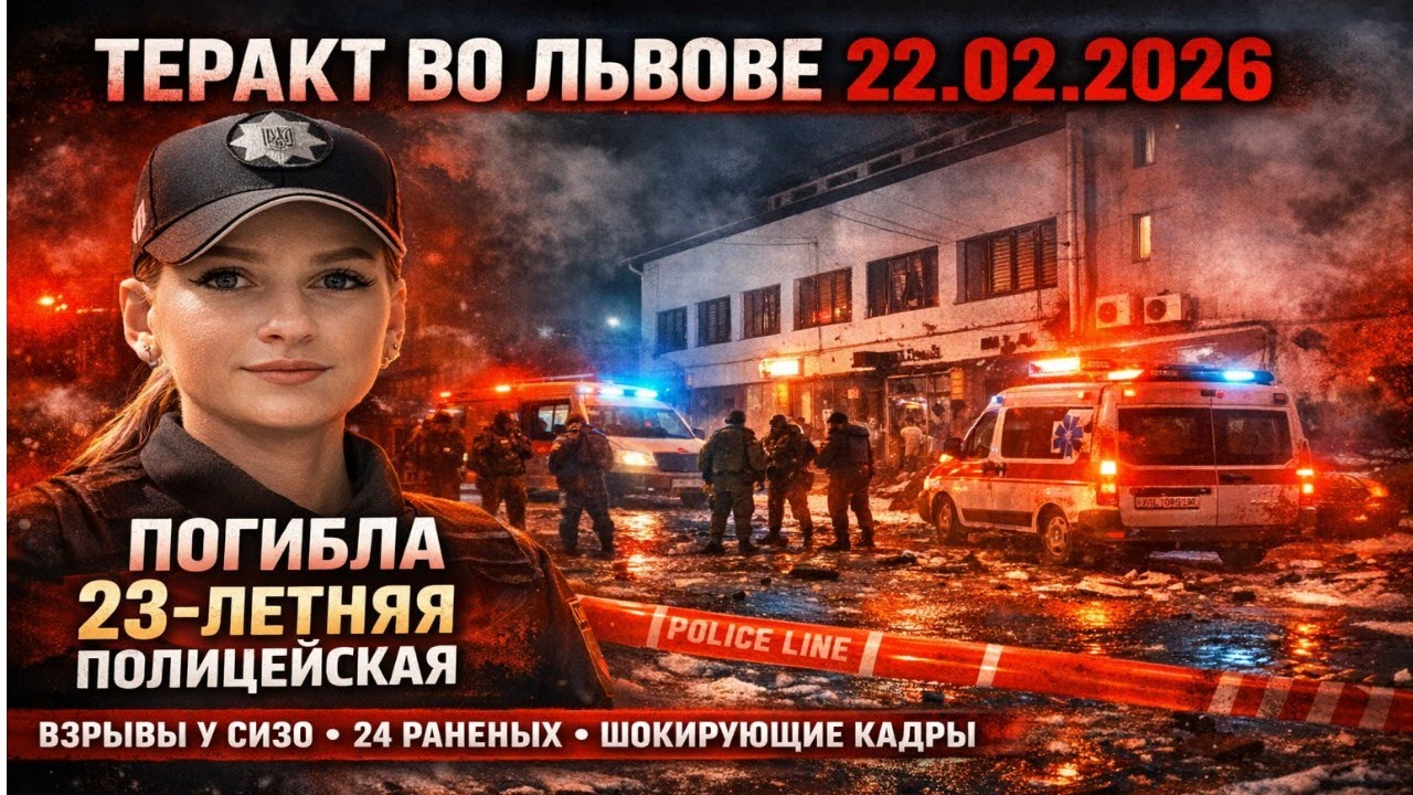 Ночной теракт во Львове 22 февраля 2026: взрывы у СИЗО, погибла 23-летняя полицейская
