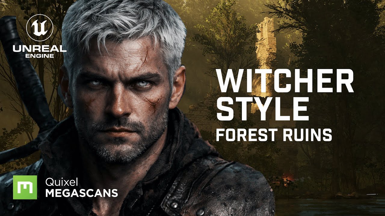 Witcher-Style Forest Ruins | Dark Fantasy Cinematic in Unreal Engine 5.6