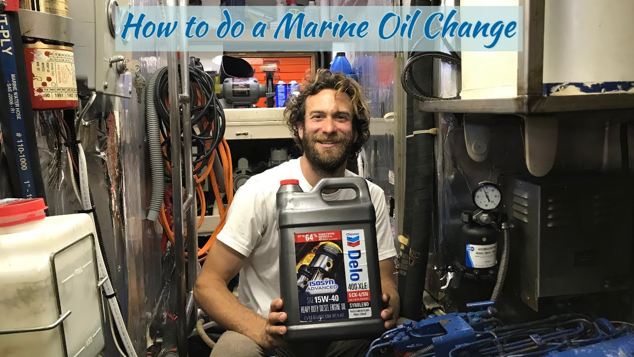 Sailing Around the World | Yacht Maintenance | How to do an Oil Change on a Marine Diesel | Perkins