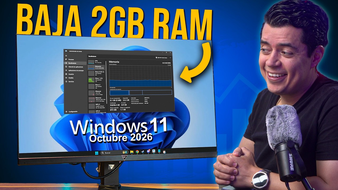 Microsoft lanza nuevo Windows 11: LIBERA 2GB de RAM (Lo probamos)