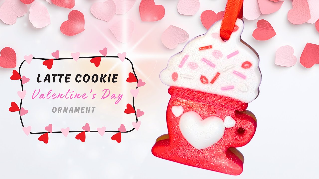 💓DIY Fake Valentine’s Day Latte Cookie ☕🍪 | Air Dry Foam Clay Tutorial