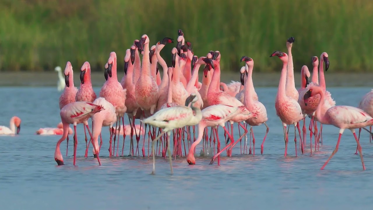 4kLesser Flamingo: Courtship Dance and the Search for a Life