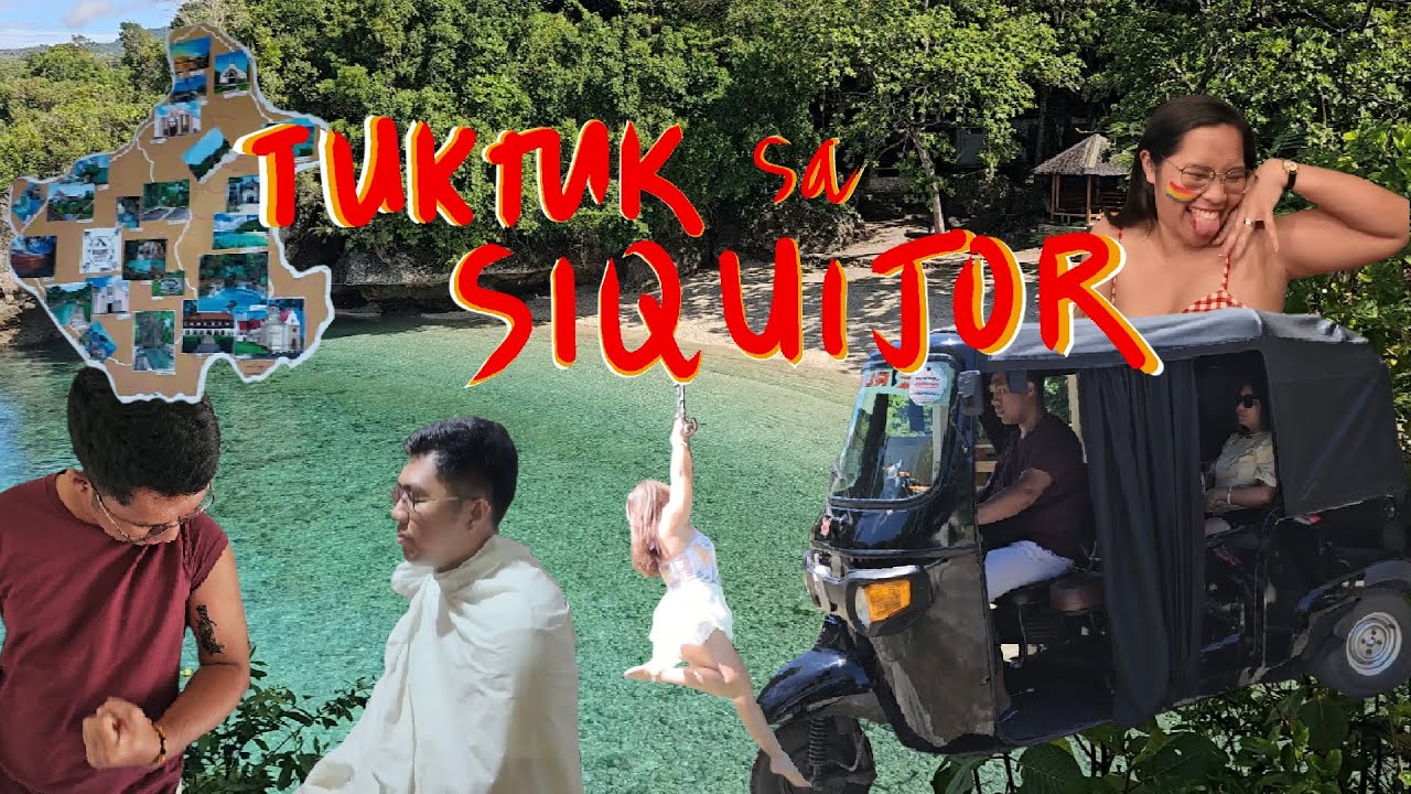 Tuktuk Ride sa Siquijor – Beaches, Bars, at Masarap na Food!