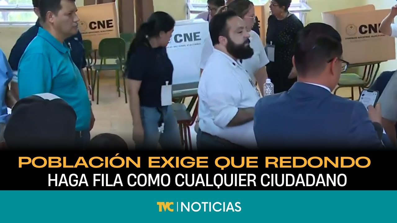 Población exige que redondo haga fila como cualquier ciudadano