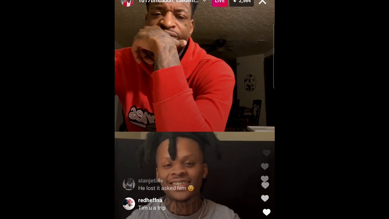 1017timdadon Goes Live With SaedeMario Funny