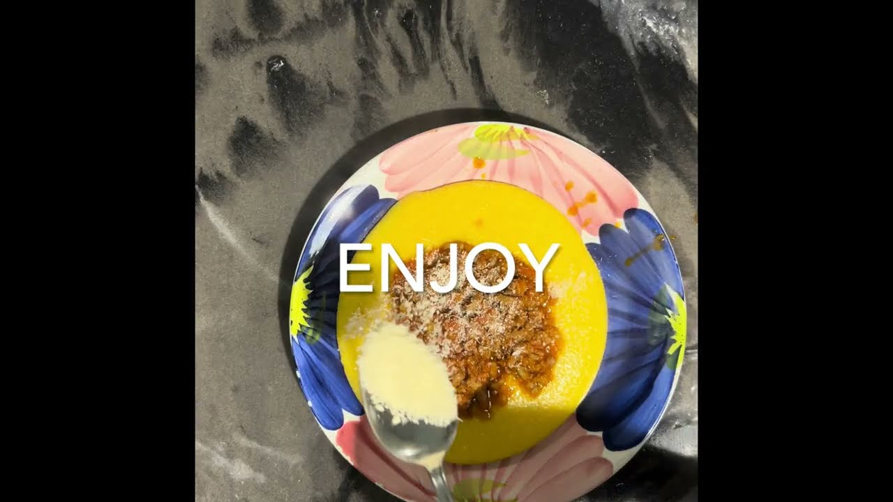 Polenta com Molho a Bolonhesa !!!